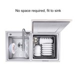 Multifunctional Household USB, Mini  Dishwasher Small Electric Charging Dish Washing Machine CleanerGreen