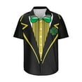 thumbnail image 4 of Mens St Patricks Day Shirts, Button Up Shirt Men Short Sleeve, Men Saint Patrick Printed Turndown Collar Shirts Short Sleeved Tops Lapel Shirt, 4 of 5