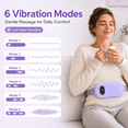 thumbnail image 6 of TeSabMi Cordless Heating Pad for Period Cramps, Portable Menstrual Heating Belt with 6 Heat Levels, 6 Vibration Modes, Gift for Women Her Purple, 6 of 11