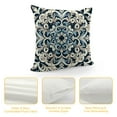 thumbnail image 4 of COMIO Bohemian Blue and White Porcelain Mandala Pattern Decorative Throw Pillow Covers,Vintage Indigo Floral Pillow Cases Cushion for Home Bedroom Living Room,Flower Lover Gifts, 4 of 5