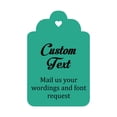 thumbnail image 1 of 100 Pcs sur Mesure Accrocher Tags Personnalisé Cadeau de Mariage Merci Tags, 1 of 1