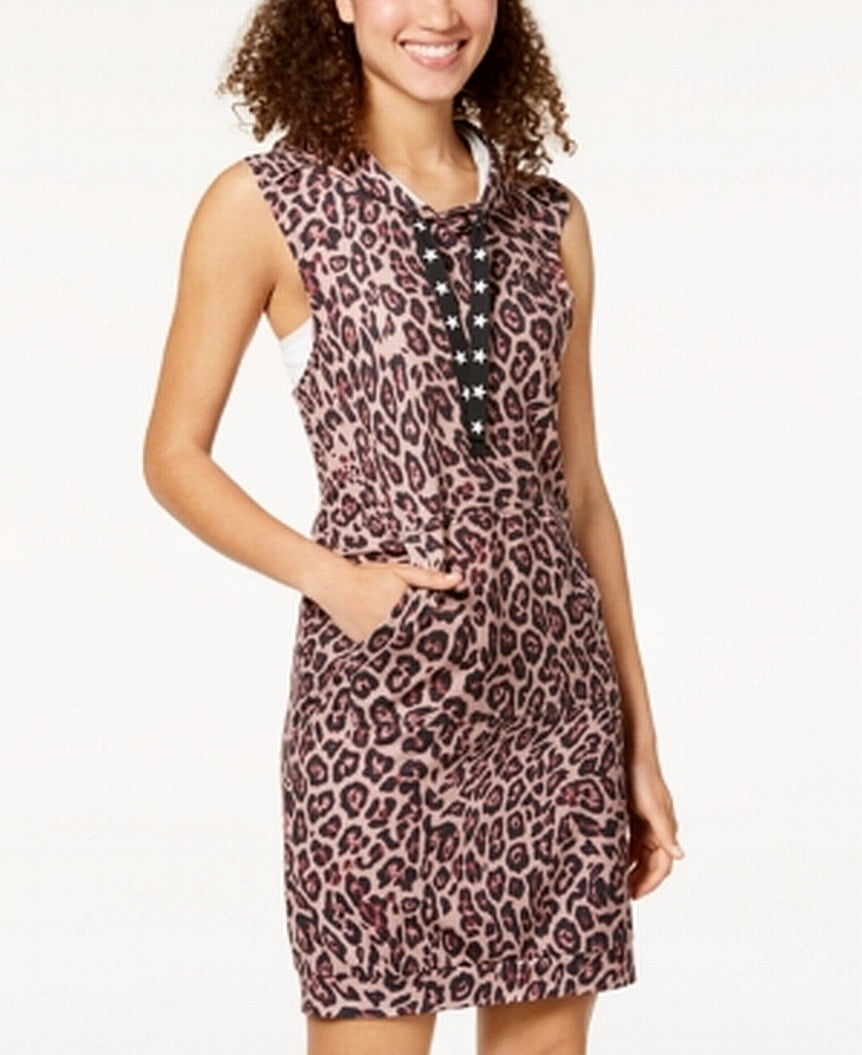 Material Girl Dresses Medium Junior Leopard Print Sheath Dress M