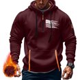 thumbnail image 1 of Styesk Sweatshirts for Men Men's Spring And Fall Printed Hooded Sweatshirt Zipper Multi-Pocket Pullover Sweatshirt, 1 of 4