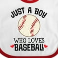 thumbnail image 4 of Inktastic Baseball Fan Quote Boys Sports Ball Boys Baby Bib, 4 of 4