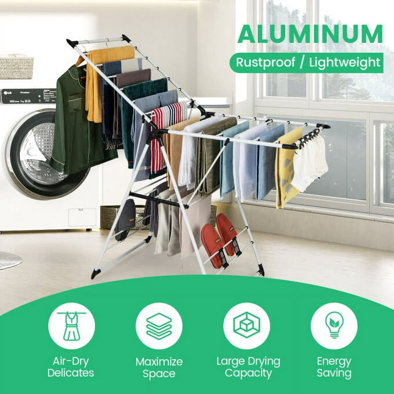 Dry your laundry faster? | Buy the Heated Laundry Rack now!
