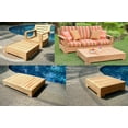 thumbnail image 2 of Grade-A Teak Wood Leveb 6 Piece Sofa Set - 1 Sofa (3 Seater), 2 Lounge Chairs, 1 Ottoman, 1 Coffee Table & 1 Side Table (Furniture & Cushions Sold Separately) WholesaleTeak #52LV6PR, 2 of 5