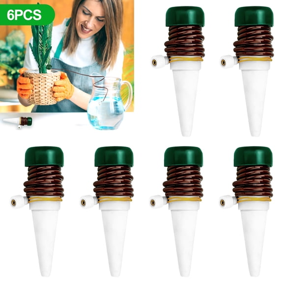 6pcs Plant Watering Spikes, EEEkit Watering Stakes Automatic Drip Irrigation for Indoor Outdoor Potted Plants