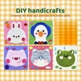 thumbnail image 4 of DIY Knitting Kit,Children's Wool Craft Kit Handmade Wool Painting And Embroidery Children's Animal Poking Fun Children's Material Package Puzzle, 4 of 9