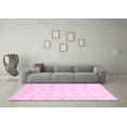 thumbnail image 3 of Ahgly Company Indoor Square Oriental Pink Traditional Area Rugs, 5' Square, 3 of 4