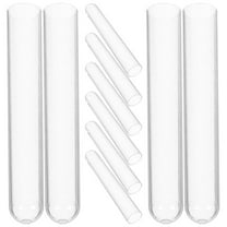 SOPOTUTU 10pcs Plastic Test Tube Vials for Liquid Storage Laboratory Use Clear Containers