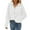 White, variant on Fengactive Womens Oversized Sweatshirt Button Down Collared Long Sleeve Pullover Tops Loose Fit Casual Trendy Tunic Top