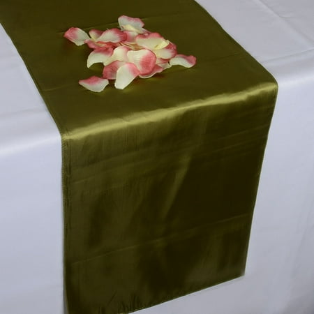 Moss - Satin Table Runner - ( 14 inch x 108 inches )
