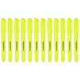thumbnail image 1 of Yellow Highlighter, 12 Pack High Lighters No Bleeds Highliters Pens Neon Clear View Bright Quick Dry Pocket Marker Pen Sticks Chisel Tip Cute for Books Office Adults Classroom, 1 of 6