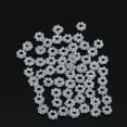 thumbnail image 2 of 100x Daisy Flower Spacer Beads Charms DIY Craft Jewellery Making 4mm, 2 of 8