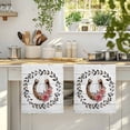 thumbnail image 4 of Pink Roses Kitchen Towels Set of 1, Spring Horseshoes Floral Leaves Gray Wood Absorbent Dish Towels for Kitchen, Microfiber Hand Towel, Quick Drying Tea Towel for Cleaning Decorative Dishcloths, 4 of 7