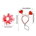 thumbnail image 2 of TIELUTT Collier Rouge et Chat pour la Saint-Valentin, Serre-Tête de Fête, Jeu de Rôle, Anniversaire Chat, 2 of 7