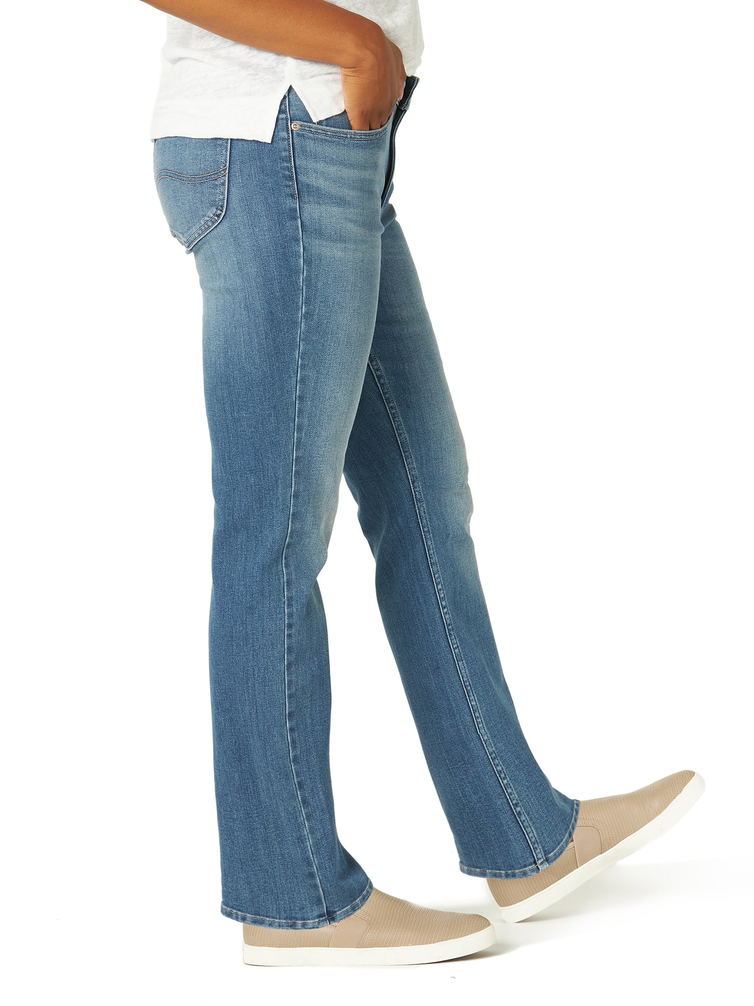 Lee Women's Midrise Straight Jean, Available in 28", 30", 32" Inseams, Sizes 2-22
