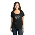 thumbnail image 2 of Thread Tank Mimi Bear Women's Fashion Relaxed Slouchy Dolman T-Shirt Tee Heather Black Large, 2 of 4