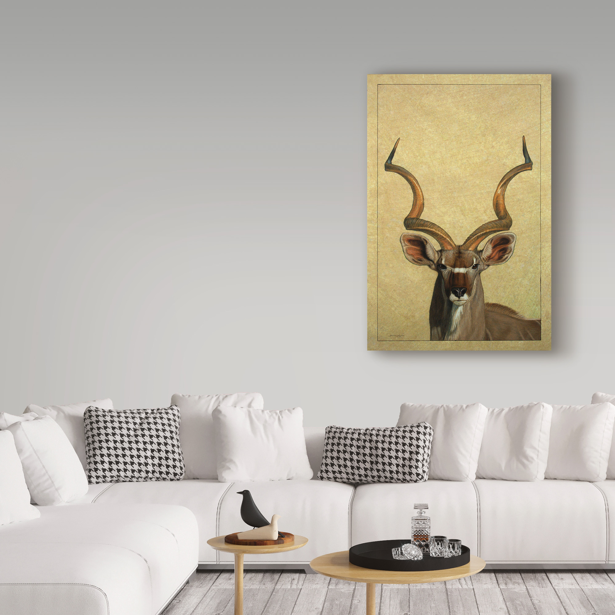 Trademark Fine Art 'Kudu' Canvas Art by James W. Johnson
