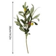 thumbnail image 4 of destyer 4pcs Artificial Olive Branch Simulation Greenery Home Office Table Ornament Plastic artificial Plant, 4 of 9