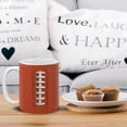 thumbnail image 5 of WIRESTER 11oz 325ml Ceramic Tea Cup Coffee Mug With Handgrip For Gift, Birthday, Anniversary, Christmas – Football Pattern, 5 of 7
