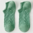 thumbnail image 2 of UJNDER Women's Comfortable No Show Boat Socks Macaron Color Breathable Low Cut Ankle Socks Green, 2 of 3