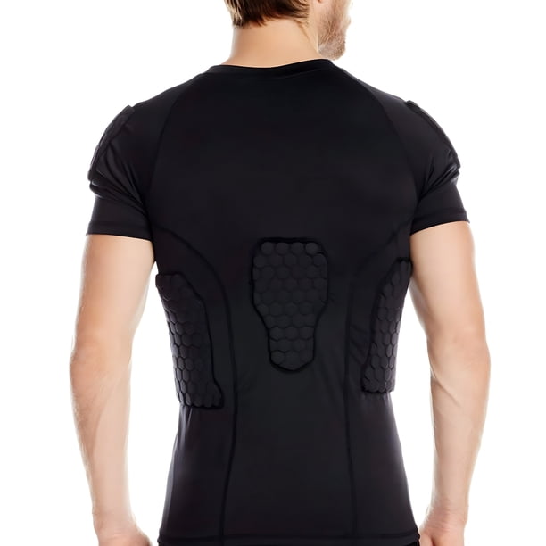 Protection Enfant Rembourrée Pour Football - Gilet De Compression Avec Épaules, Poitrine, Côtes Et Dos - Taille M (7-8 Ans)