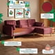 thumbnail image 3 of Sala Modular Reversible De Lino Rojo Modelo Carlton, 3 of 13