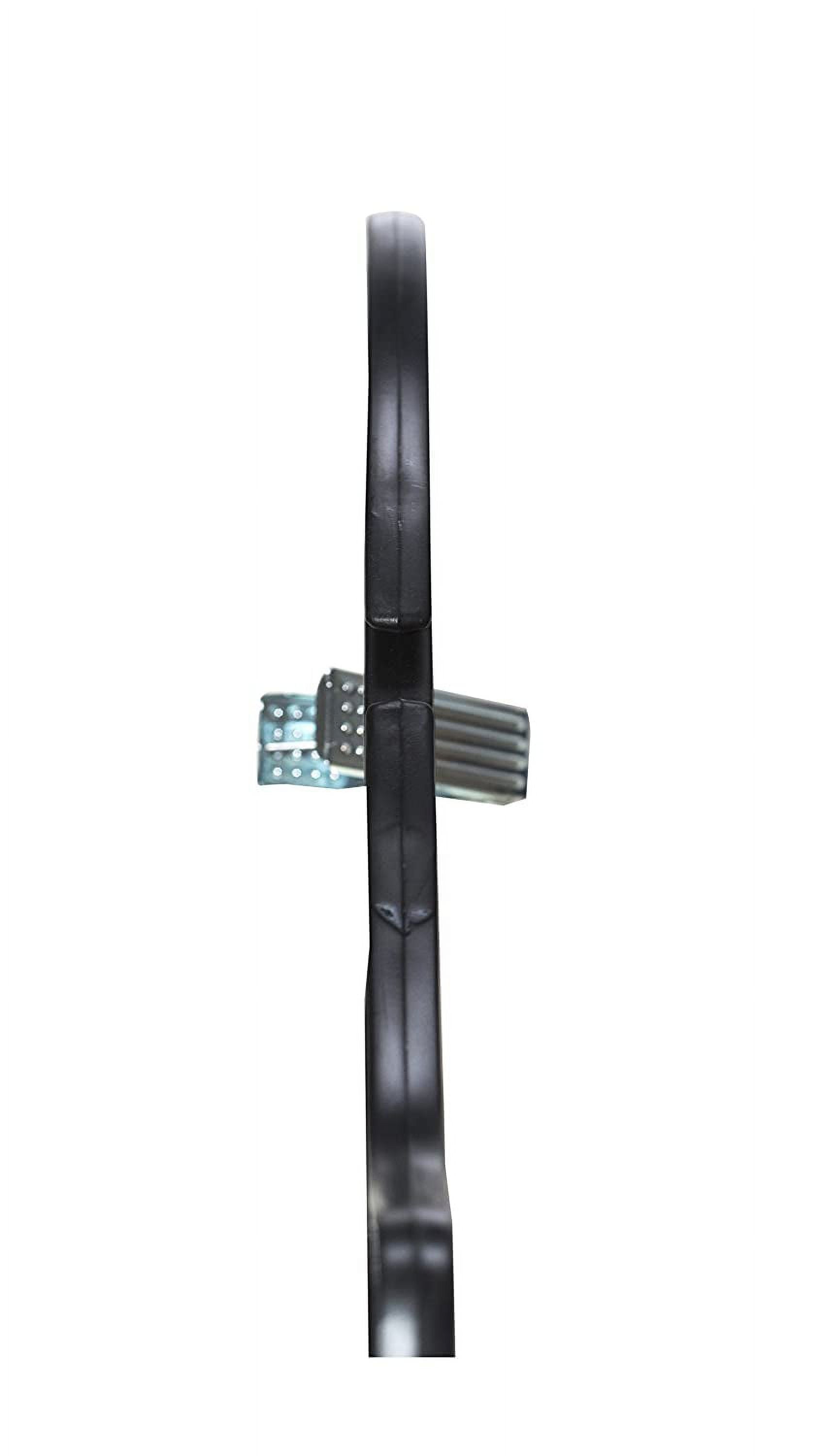 NAHANCO 2500RCHU Plastic Suit Hanger, Heavy Weight with Metal Clips, 17", Black (Pack of 25)