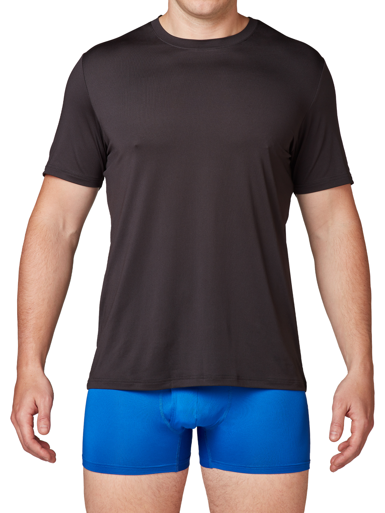 Athletic Works Men's Ultra Lite Mesh Crew Tee, 3-Pack photo 6