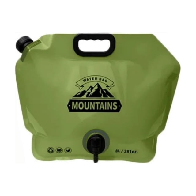SIfdSeng 8 Liter Folding Water Container with Tap Water Water Container Portable Folding Water Bottle Folding Water Bottle Water for Camping Hiking and Home Water Storage