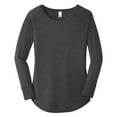 thumbnail image 5 of Yellow Rooster Women’s Perfect Tri Long Sleeve Tunic T-Shirts Black Frost Black M, 5 of 6