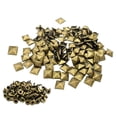 thumbnail image 4 of relayinert 100pcs Metal Square Pyramid Rivet Studs Shoes 10mm Clothes For Decor Bags Bronze 7mm, 4 of 6