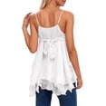 thumbnail image 2 of ZIXKCGDSE Flowy Tank Tops for Women Ruffle Spaghetti Strap Camisole Summer Trendy Clothes Size XL, 2 of 4