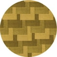 thumbnail image 1 of Ahgly Company Indoor Square Patterned Dark Bronze Brown Area Rugs, 3' Square, 1 of 6