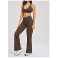 thumbnail image 3 of PISONIC Womens Workout Sets 2 Piece Sports Bra Straight Leg Yoga Pants Yoga Pilates Outfits, 3 of 5