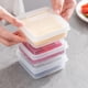 thumbnail image 2 of 4 recipientes transparentes para queso con tapa para refrigerador, organizador de alimentos transparente para almacenar queso fresco y mantequilla, 2 of 7