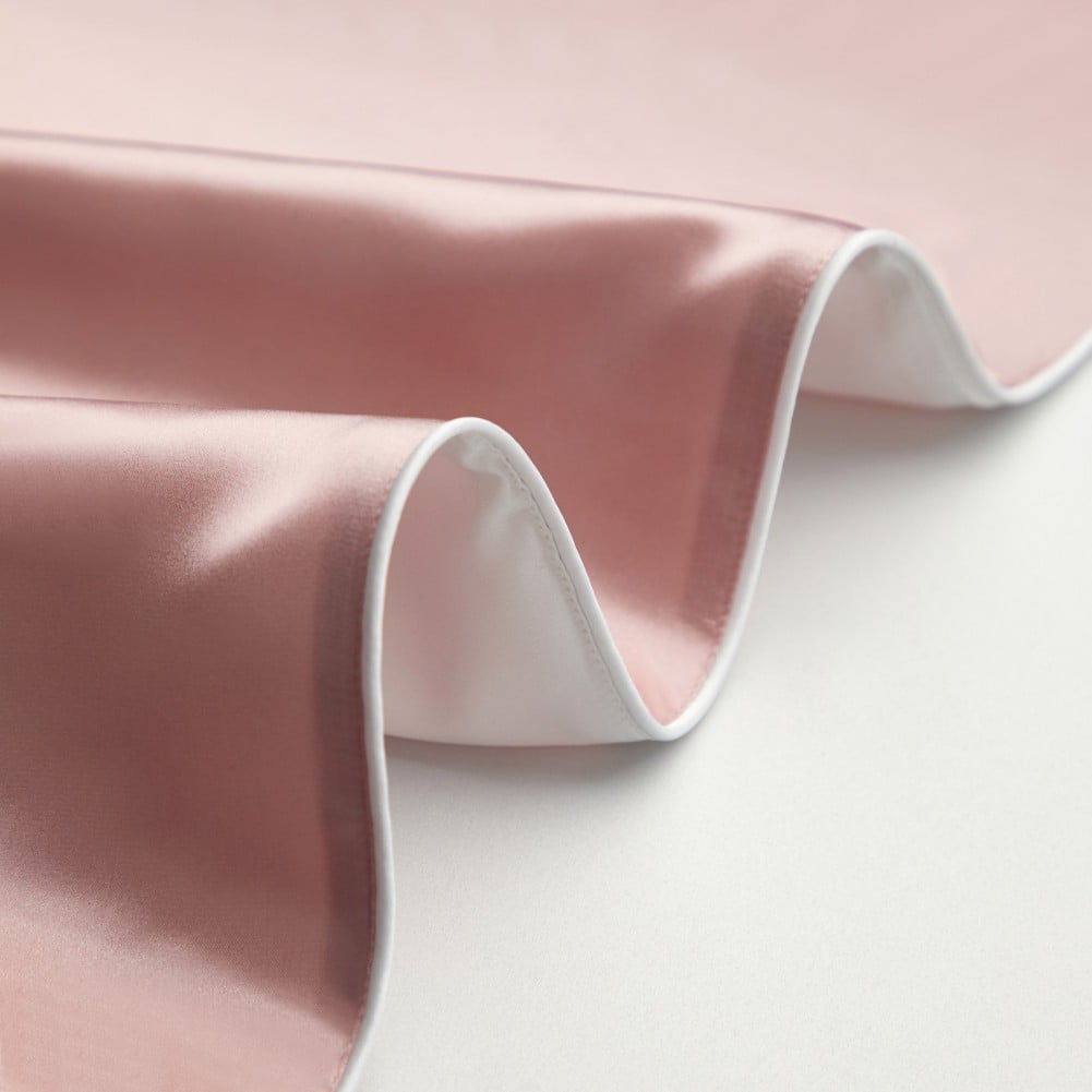 Silk Pillowcase, 100% Pure Mulberry Silk 19 Momme Pillow Cases Cover for Hair and Skin (Queen Size*2 Piece, Cherry Blossom Powder)