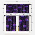 thumbnail image 2 of Purple Ghost Spider Kitchen Curtains with Valance and Tier Sets 36 Inch, 3 Pieces Halloween Cute Rod Pocket Drapes Window Treatment Curtains for Kitchen Over Sink Dining Room Decor, 2 of 6