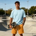 thumbnail image 5 of Mens Baggy Sweat Shorts Cotton Fleece Athletic Shorts Pro Workout Gym Lounge Shorts for Mens with Pockets Ginger 2XL, 5 of 8