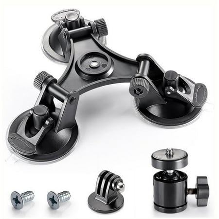 Image of Sports Camera Accessories Three-Legged Suction Cup Car Suction Cup Car Suction Cup Fixed Bracket Low-Angle Gopro Suction Cup