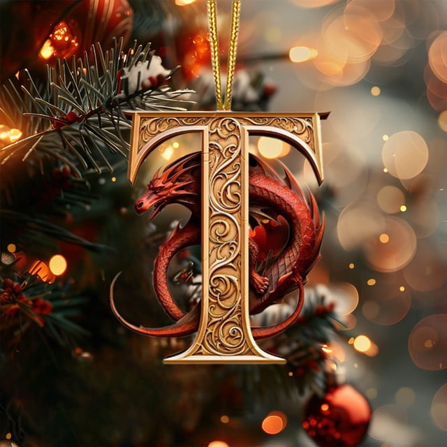 Xihbxyly Ofertas Diarias Del Dia Adorno Navideño In Letras Del Alfabeto y Dragones Colgante In Letras Del Alfabeto y Dragones Adorno Navideño In Letras Del Alfabeto y Dragones