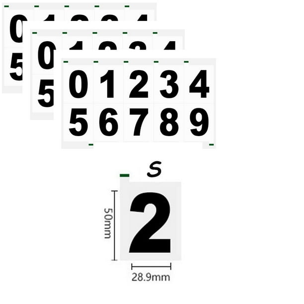 4 pulgadas C 3pc Nanofilm Calcomanía de Licencia, Calcomanía de Número Reflectante Invisible Digital, Placas de Licencia Desvanecidas, Calcomanías de Número Reflectante - Negro