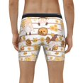 thumbnail image 4 of Picia Cute Bee Gnome2 Pattern Men's Athletic Long Leg Briefs , Performance Stretch Underwear，Moisture-Wicking, 4 of 7