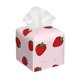 thumbnail image 1 of Fotbe Strawberry Porta Pañuelos Decorativo de Cuero, Caja Cuadrada Moderna para Pañuelos Faciales, Organizador y Dispensador 5x5x5'', 1 of 7