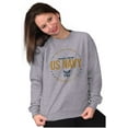 thumbnail image 4 of US Navy Logo Anchors Aweigh Est 1775 Unisex Plus Size Sweatshirt Brisco Brands 2X, 4 of 5