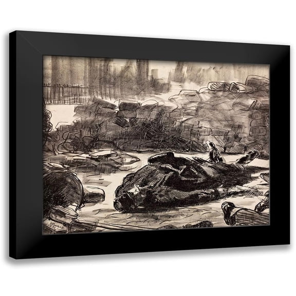 Manet, Edouard 14x12 Black Modern Framed Museum Art Print Titled - Civil War