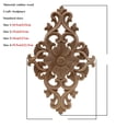 thumbnail image 4 of VZLX-Madera tallada Floral Natural único, artesanías de figuritas de madera, apliques de esquina, Marco, pared, puerta, muebles, tallado en madera, decorativo, 4 of 4