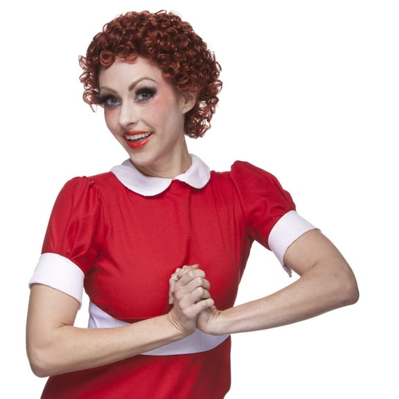 Sepia Costume Annie Synthetic Wig Red