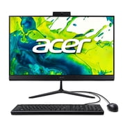 Acer Aspire C24-2YE13U3UNL-UR13 AIO Desktop, 23.8” Full HD IPS 120Hz Display, Intel Core i3-1305U, Intel UHD Graphics, 8GB RAM, 512GB NVMe SSD, Black